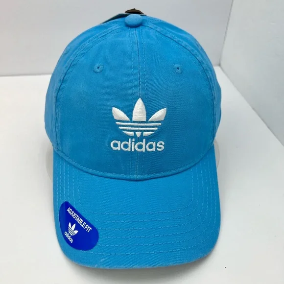 adidas | Accessories | Adidas 0 Cotton Light Blue Hatcap With 
